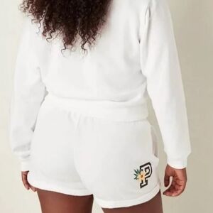 NWOT Victoria's Secret PINK Fleece Shorts Tropical FLoral XS Everyday Lounge